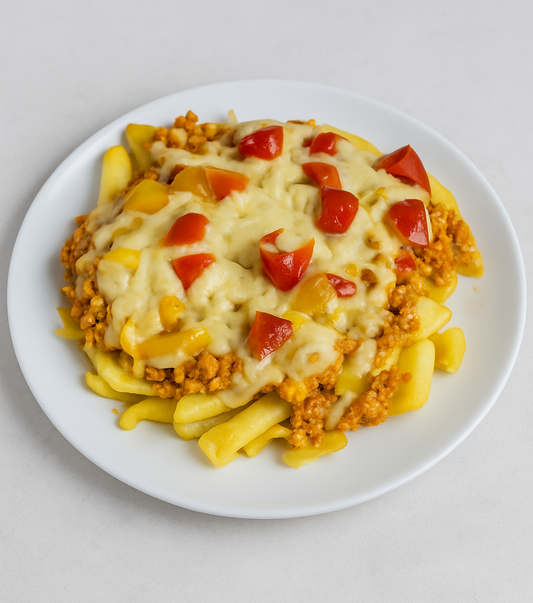 Chicken Keema  Loaded Fries