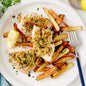 Fish with Baked Chips