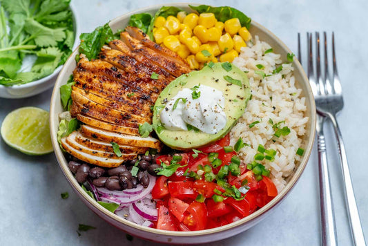 Burrito Bowl - (Chicken, rice and beans)